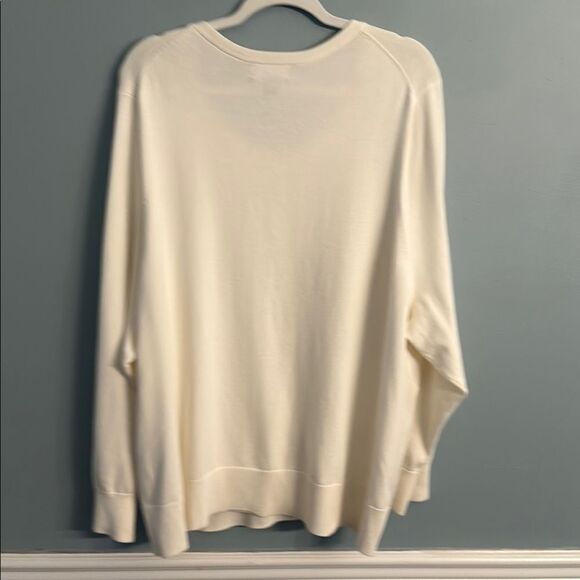 Lands' End Ivory Button-Up Cardigan Womens 4X - Picture 8 of 8